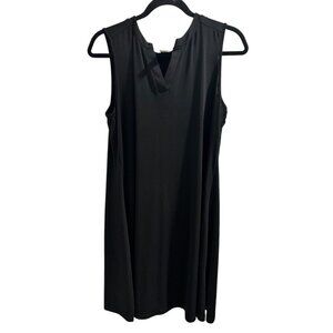 👗 2/$30 👗 Chicos Womens Sleeveless Black Shift Dress Size S